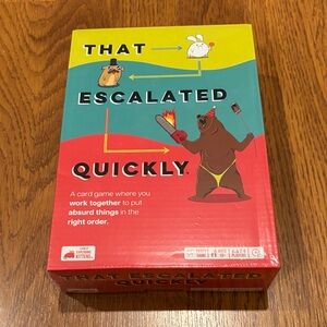 That Escalated Quickly Card Game Sealed Box Ages 10+ 2-8 Players